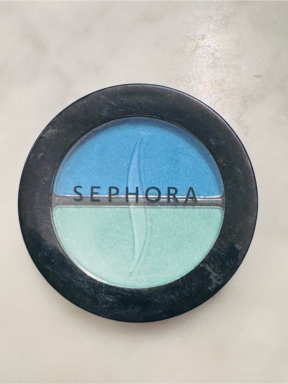 Sephora Teal & Aqua Eyeshadow Duo Tropical Blue No 09 Swatched